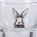 Clayre & Eef Verre d'eau 300 ml Transparent Verre Lapin