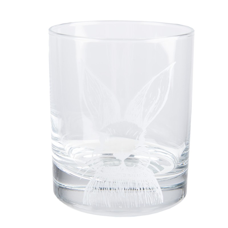 Clayre & Eef Water Glass 300 ml Transparent Glass Rabbit