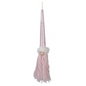 Clayre & Eef Decorative Pendant Gnome 48 cm Pink Synthetic