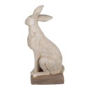 Clayre & Eef Decorative Figurine Rabbit 55 cm Grey Ceramic material