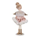 Clayre & Eef Decorative Figurine Angel 18 cm Pink Cotton Polyester