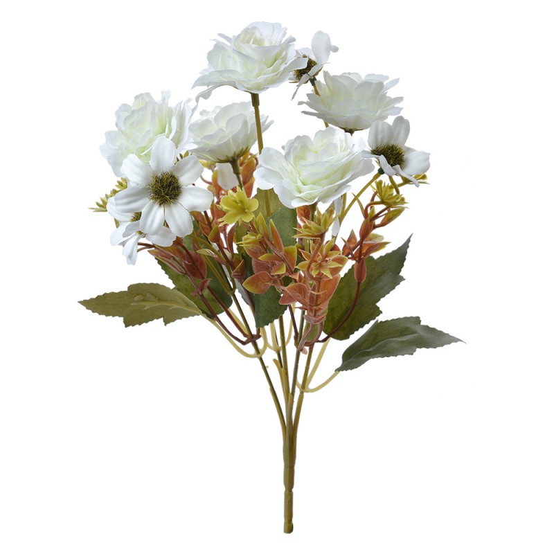 Clayre & Eef Artificial Flower 29 cm White Plastic