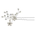 Clayre & Eef Barrette à cheveux 12 cm Couleur argent Métal