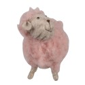 Clayre & Eef Decorative Figurine Sheep 14 cm Pink Synthetic