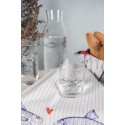 Clayre & Eef Wasserglas Ø 7x14 cm / 380 ml Transparant Glas Fische