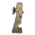 Clayre & Eef Statuetta decorativa Angelo 58 cm Verde Beige Materiale ceramico