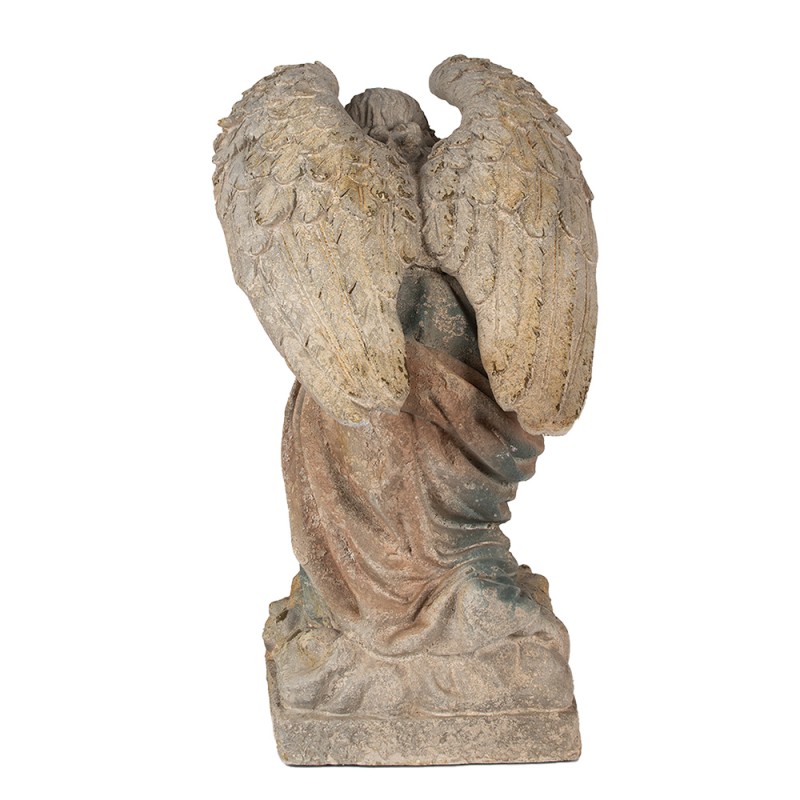 Clayre & Eef Figurine Angel 65 cm Green Ceramic material