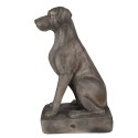 Clayre & Eef Figur Hund 73 cm Grau Keramikmaterial