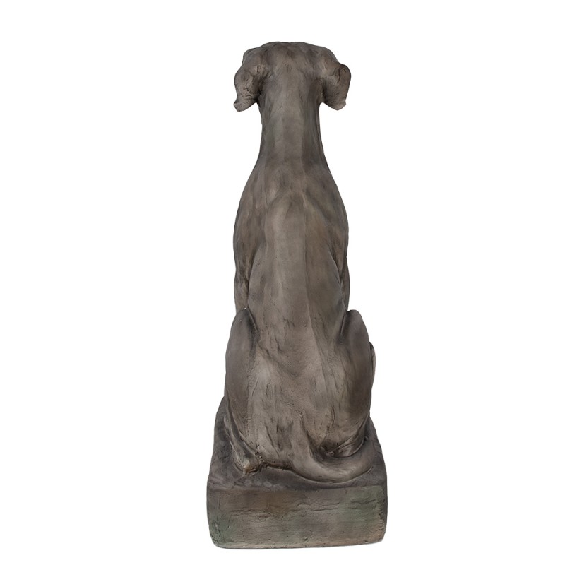 Clayre & Eef Beeld Hond 73 cm Grijs Keramisch materiaal