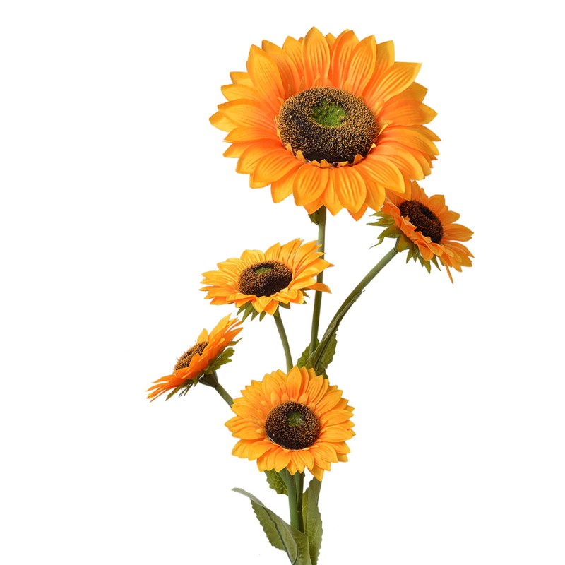 Clayre & Eef Fleur artificielle Tournesol 115 cm Jaune Plastique