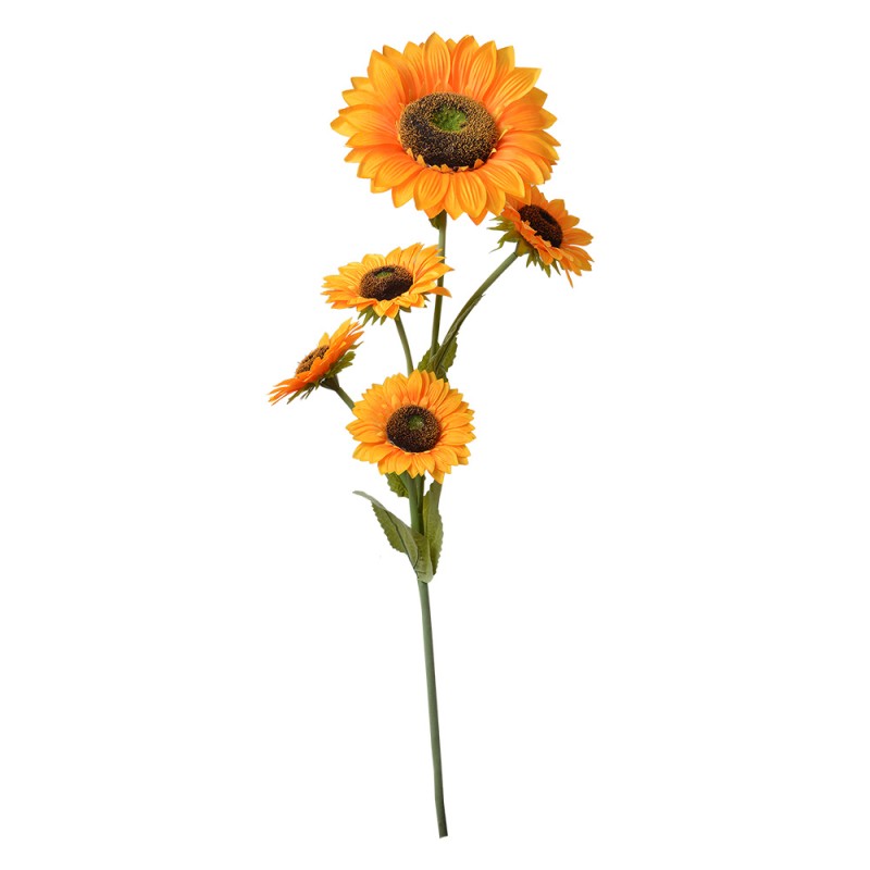 Clayre & Eef Artificial Flower Sunflower 115 cm Yellow Plastic