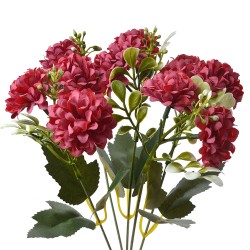 Clayre & Eef Fleur artificielle 30 cm Rouge Plastique