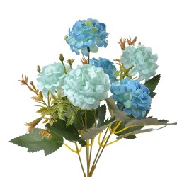 Clayre & Eef Kunstblume 28 cm Blau Kunststoff
