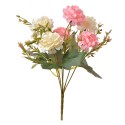 Clayre & Eef Fleur artificielle 28 cm Rose Beige Plastique