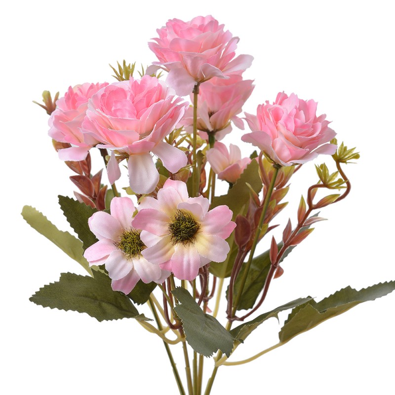 Clayre & Eef Fiore artificiale 29 cm Rosa Plastica