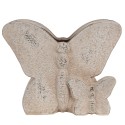 Clayre & Eef Planter Butterfly  24x10x19 cm Beige Stone