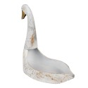 Clayre & Eef Plant Holder Swan 40x21x40 cm White Metal