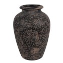 Clayre & Eef Vase Ø 18x26 cm Grau Keramik
