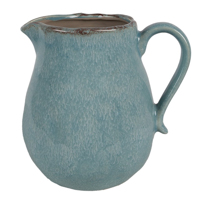 Clayre & Eef Brocca decorativa 21x16x20 cm Blu Ceramica
