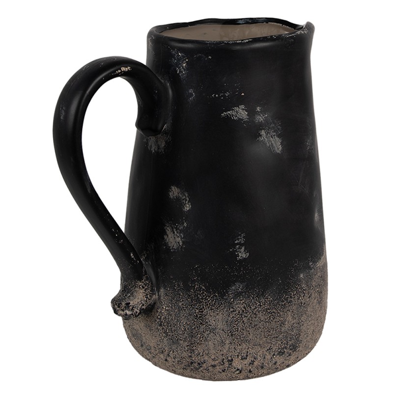 Clayre & Eef Decoration can 21x15x22 cm Black Brown Ceramic