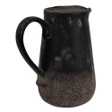 Clayre & Eef Decoration can 16x12x18 cm Black Brown Ceramic
