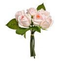 Clayre & Eef Kunstblume Rose 24 cm Rosa Kunststoff