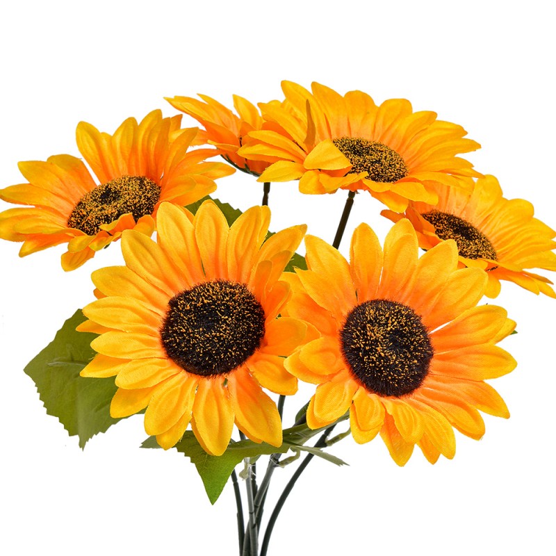 Clayre & Eef Kunstblume Sonnenblume 40 cm Gelb Kunststoff