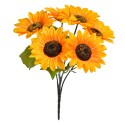 Clayre & Eef Artificial Flower Sunflower 40 cm Yellow Plastic