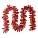 Clayre & Eef Ghirlanda di Natale 200 cm Rosso Plastica