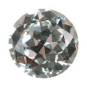 Clayre & Eef Deurknop  Ø 3 cm Transparant Ijzer Glas Rond Diamant