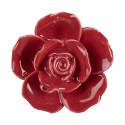 Clayre & Eef Türknauf Ø 4 cm Rot Keramik Rose