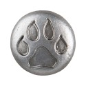 Clayre & Eef Pomello Ø 4 cm Color argento Ferro Rotondo Zampa di cane
