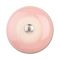 Clayre & Eef Door Knob Ø 4 cm Pink Ceramic Round