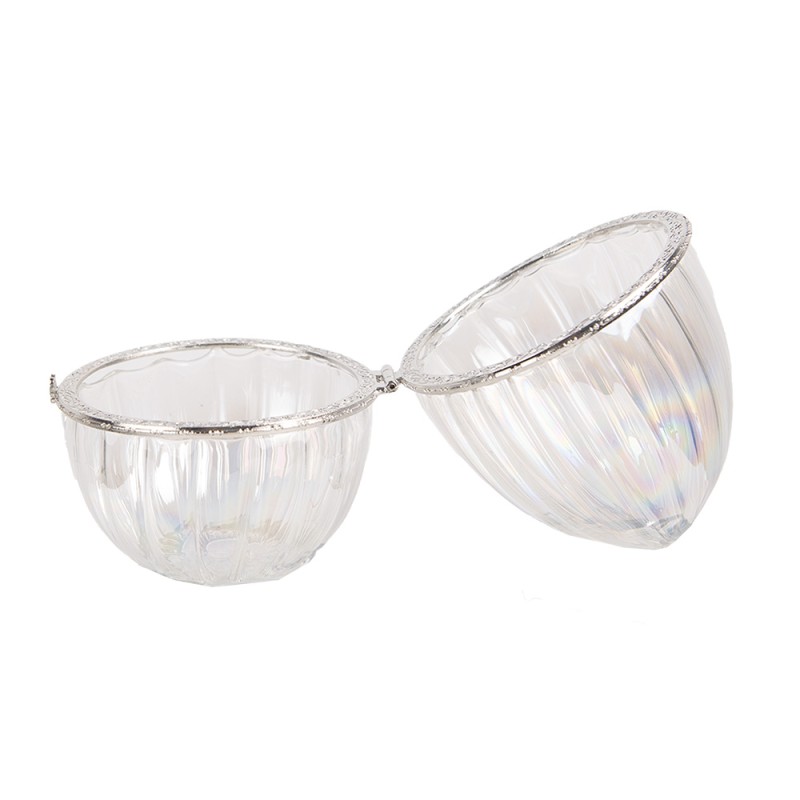 Clayre & Eef Vorratsglas Ei Ø 8x10 cm Transparant Glas