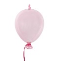 Clayre & Eef Decorative Pendant Balloon Ø 10x17 cm Pink Glass
