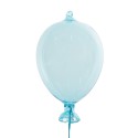 Clayre & Eef Decoratie Hanger Ballon Ø 10x17 cm Blauw Glas