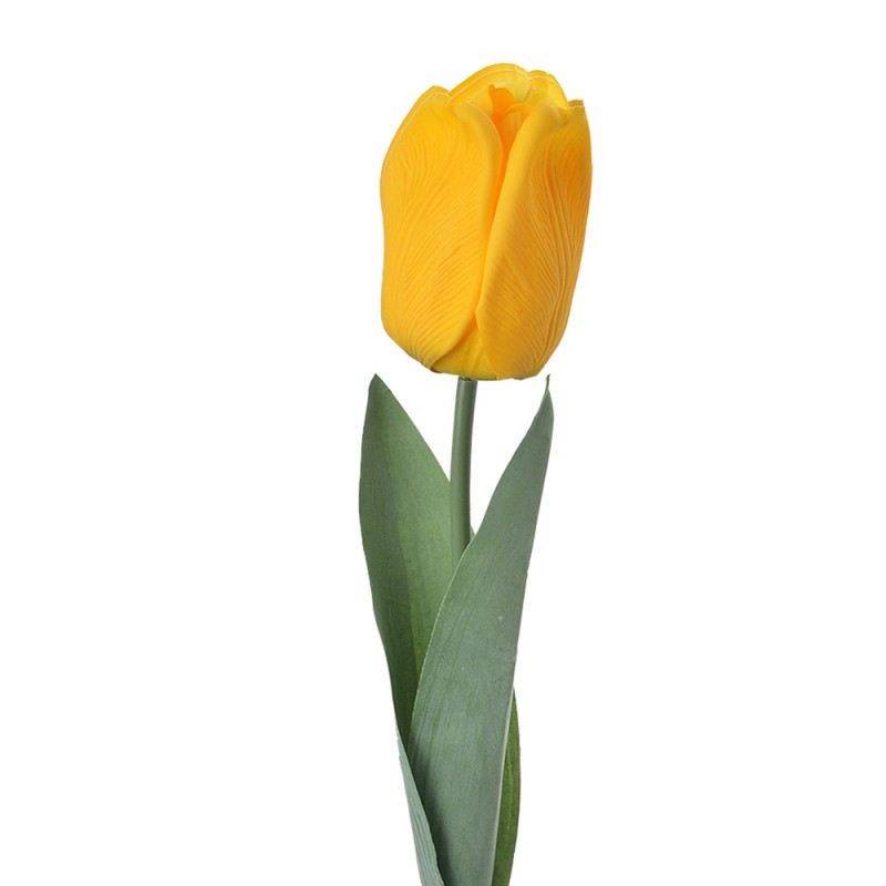 Clayre & Eef Kunstblume Tulpe 50 cm Gelb Kunststoff