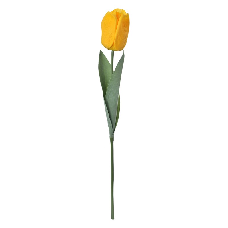 Clayre & Eef Fleur artificielle Tulipe 50 cm Jaune Plastique