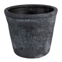Clayre & Eef Planter Ø 8x7 cm Grey Ceramic