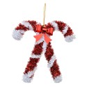 Clayre & Eef Christmas Ornament Candy Cane 17 cm Red White Plastic