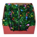 Clayre & Eef Weihnachtsgirlanden-Set von 12 450 cm Grün Kunststoff