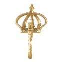 Clayre & Eef Wall Hook Crown 17 cm Gold colored Iron
