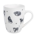 Clayre & Eef Mug 350 ml Blanc Céramique Chats