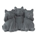 Clayre & Eef Figurine Cat 22x10x16 cm Grey Stone
