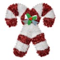 Clayre & Eef Christmas Decoration Candy Cane 32x3x36 cm Red White Plastic