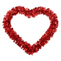Clayre & Eef Christmas Decoration Heart 30x27x1 cm Red Plastic