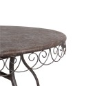 Clayre & Eef Table de bistrot Ø 70x75 cm Marron Fer Rond