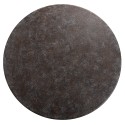 Clayre & Eef Table de bistrot Ø 70x75 cm Marron Fer Rond