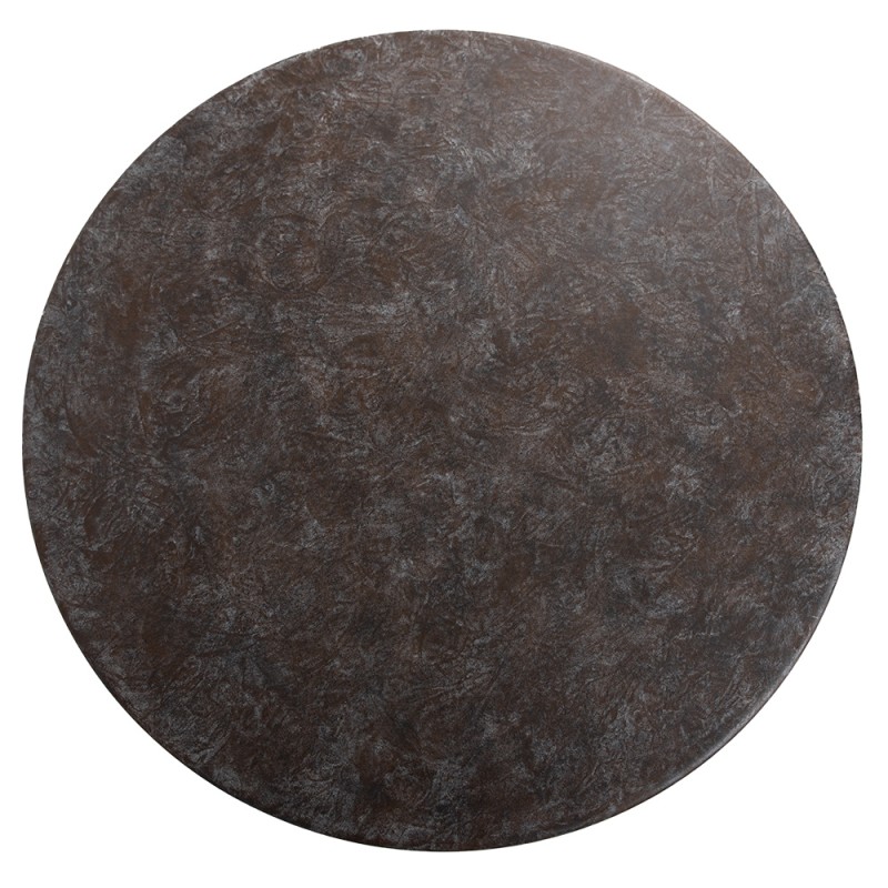 Clayre & Eef Bistro table Ø 70x75 cm Brown Iron Round