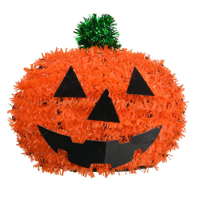 Clayre & Eef Halloween Decoration Pumpkin Ø 13 cm Orange Plastic